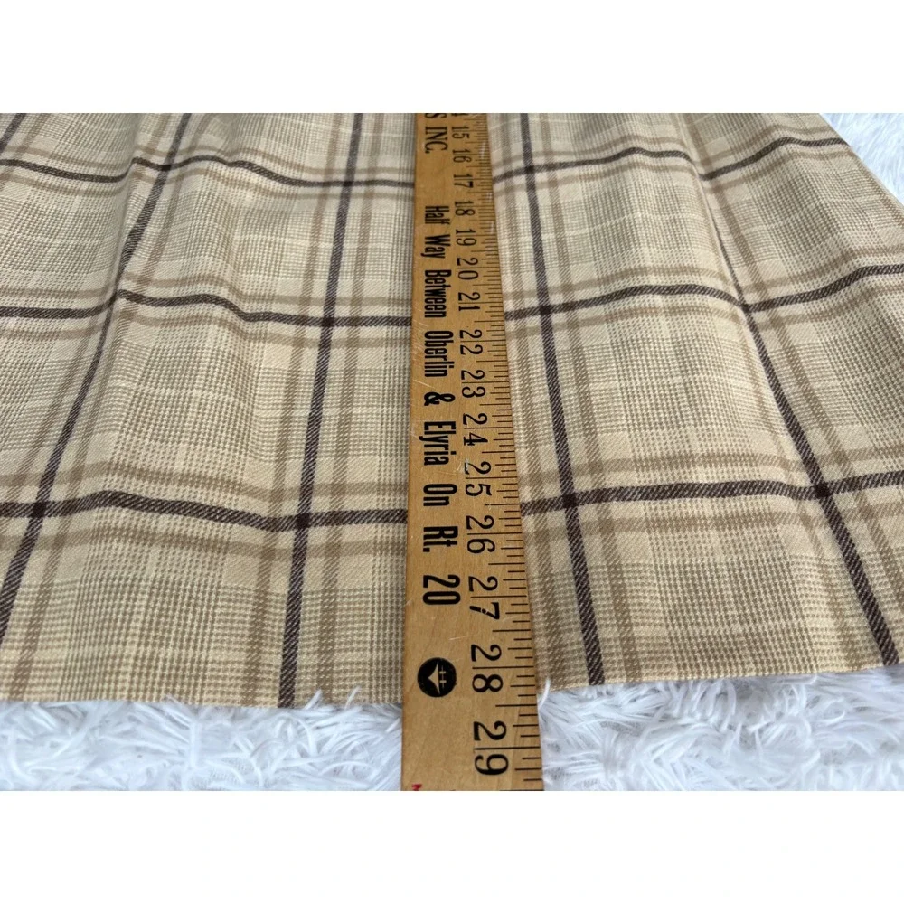 Vintage 60s 70s Pendleton Wool Skirt Suit S Plaid Blazer Academia Mod USA